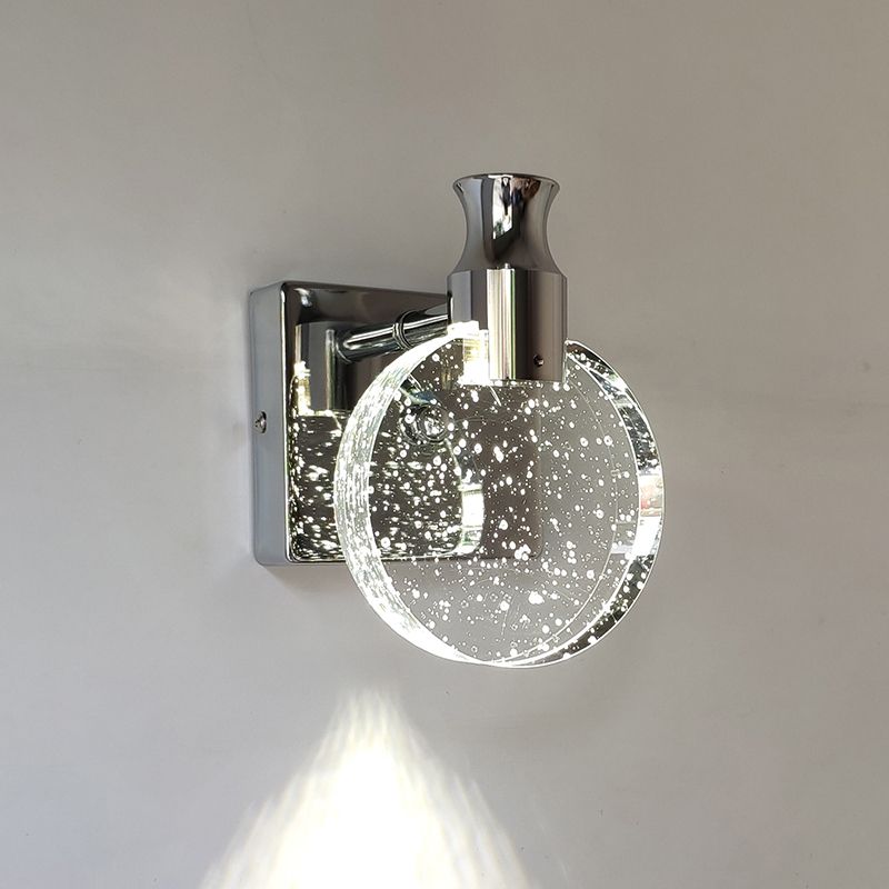 Kristy Design LED Moderni Girare Applique Metallo Oro/Argento Specchio Bagno