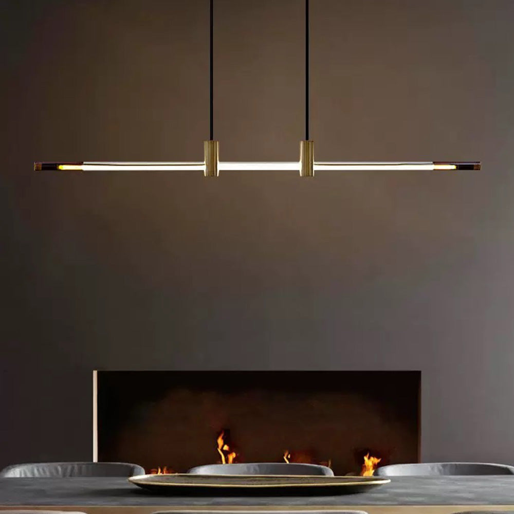 Arisha Minimalista LED Lampade a Sospensione Metallo/Acrilico Lineare Sara da Pranzo/Bar