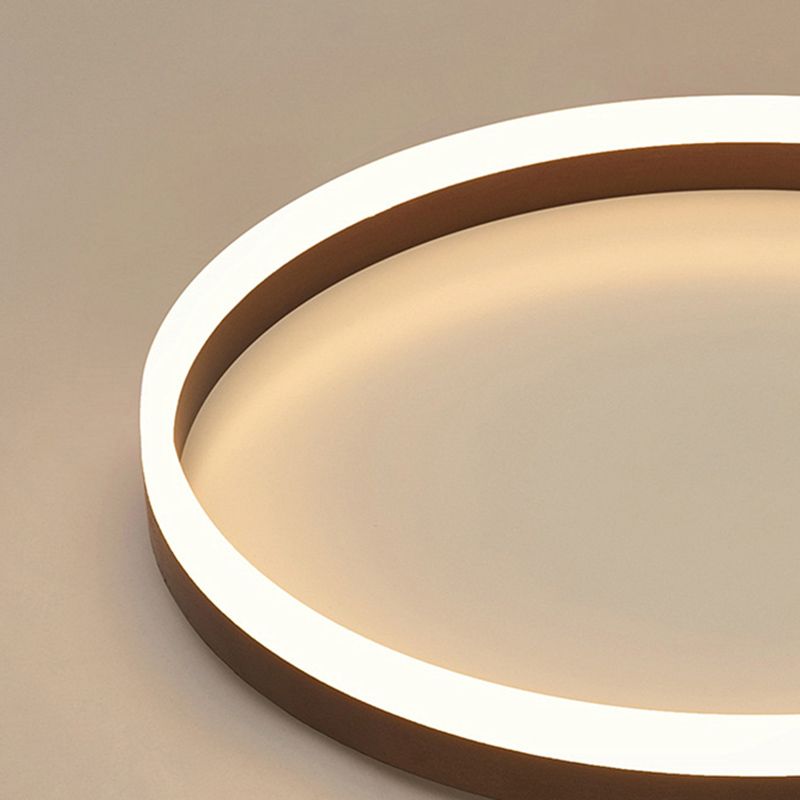 Arisha Minimalista LED Plafoniera Anello Metallo Nero
