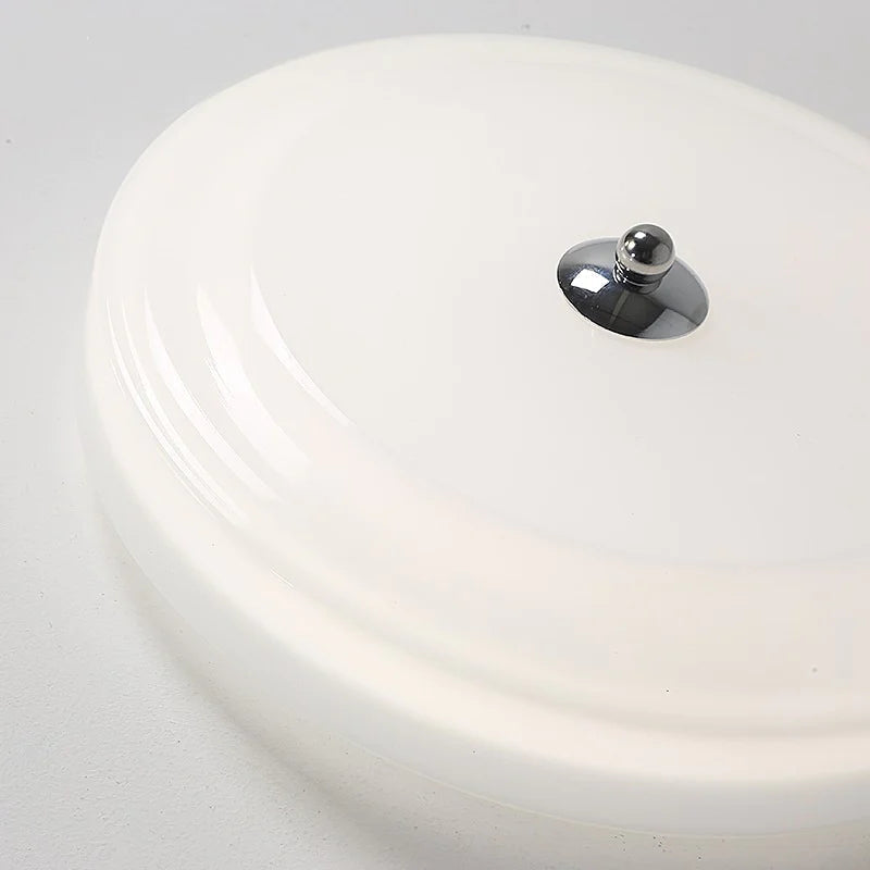 Valentina Design Circolare Metallo Vetro Plafoniera Camera da Letto Soggiorno