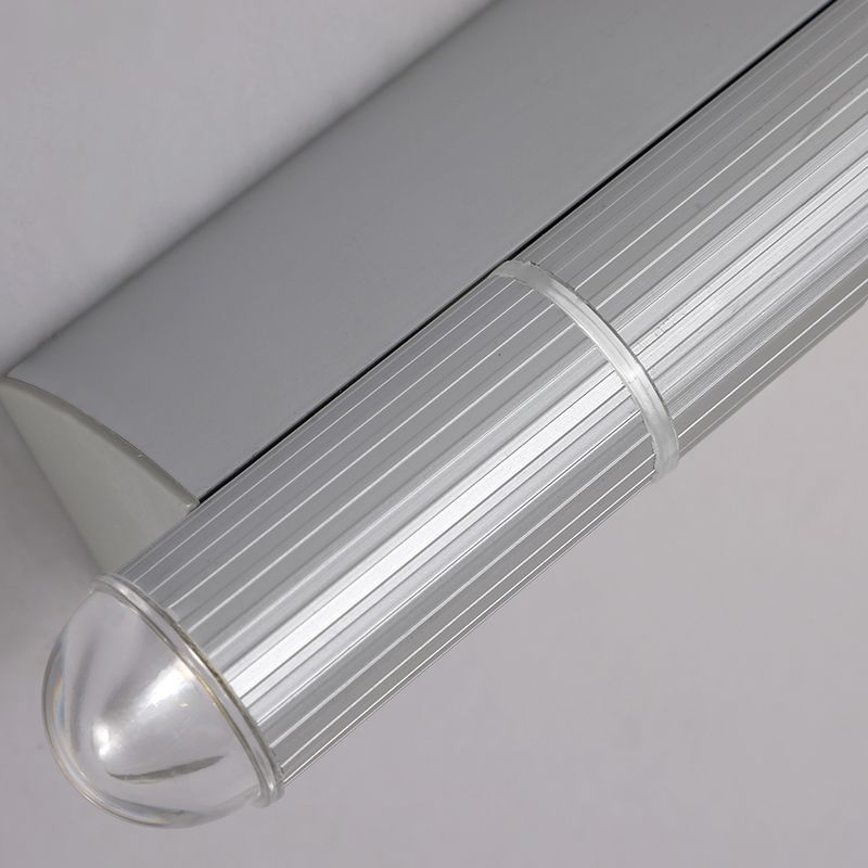 Arisha Minimalista Lineare LED Applique Argento Lungo Metallo/Acrilico Bagno