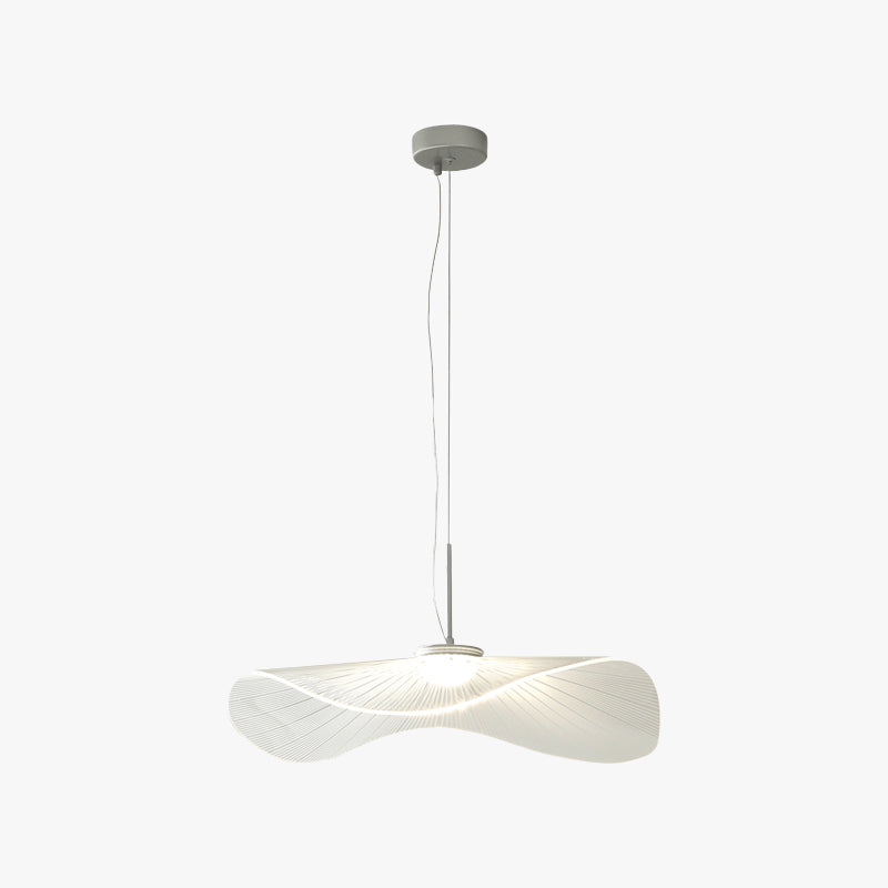 Arisha Lampada a Sospensione Forma Metallo Bianco Designer Lotus Foglia