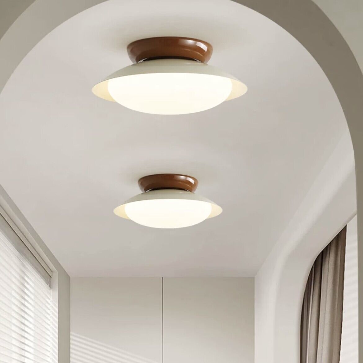 Aria Lampada da Soffitto LED a Forma di Ciotola Vintage