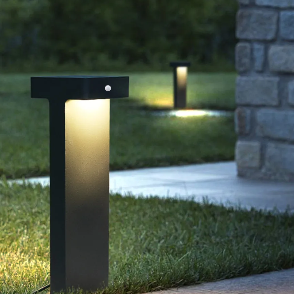 Ray Moderno Metallo Solare Lampade da Esterno Giardino