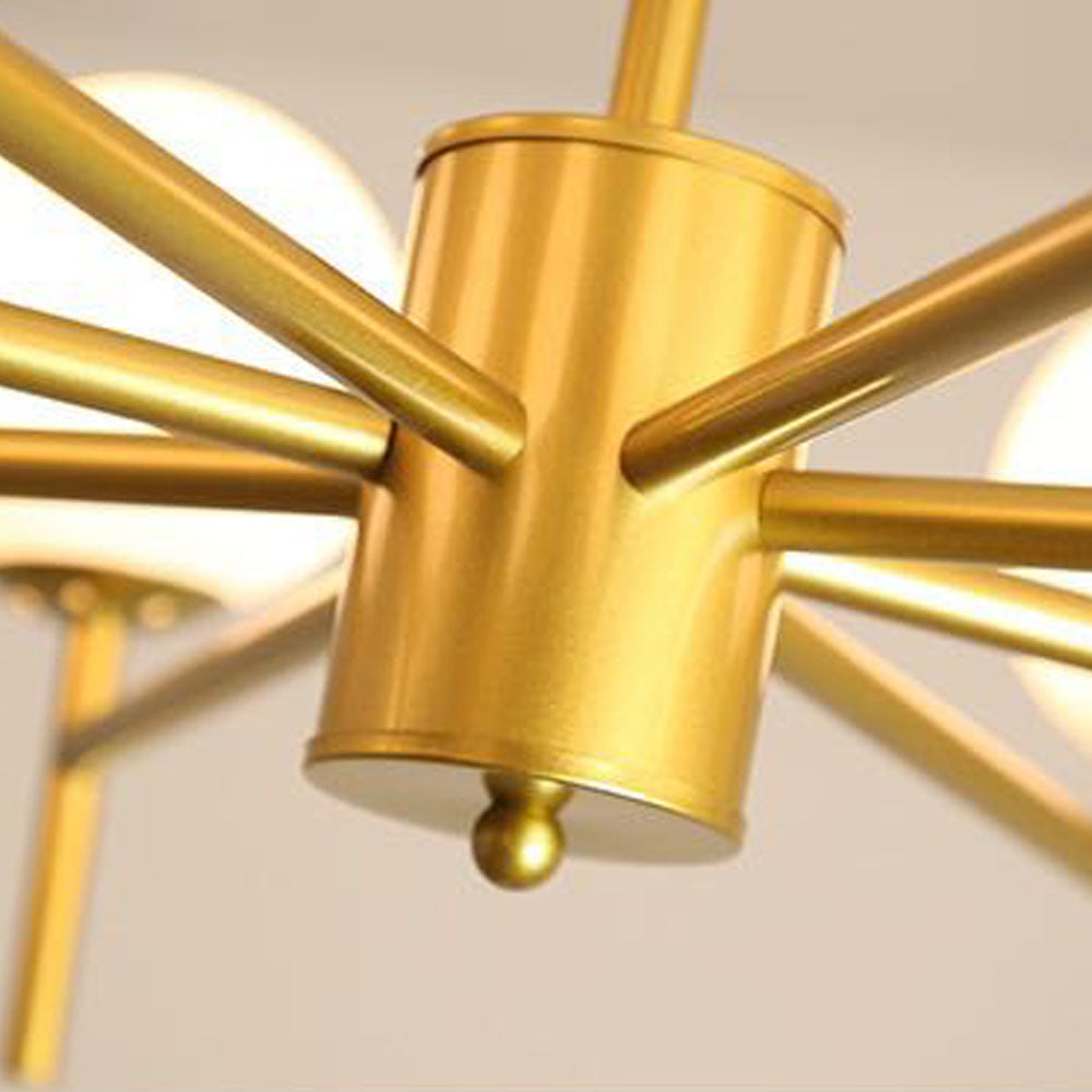 Silva Moderno Globo Bubble Metallo/Vetro Lampade a Sospensione Oro/Nero