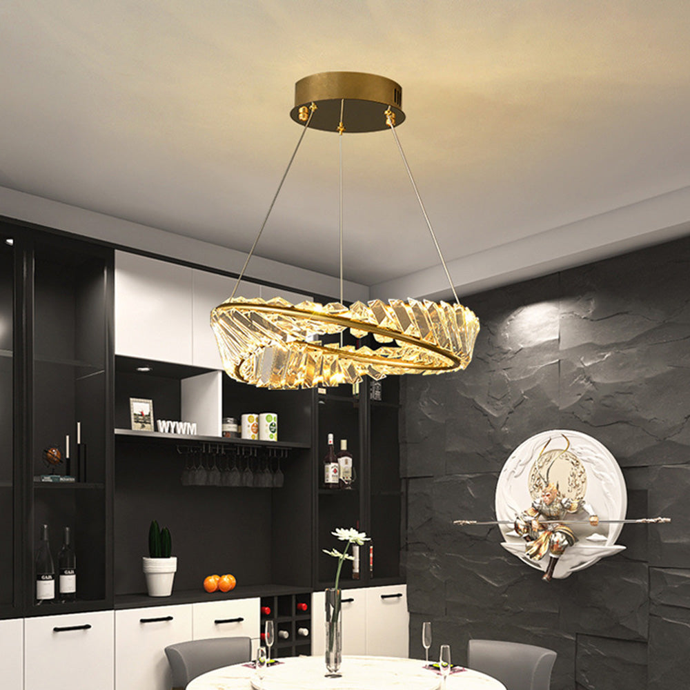 Kirsten Moderni LED Lampadario Oro Metallo/Vetro Soggiorno/Camera da Letto