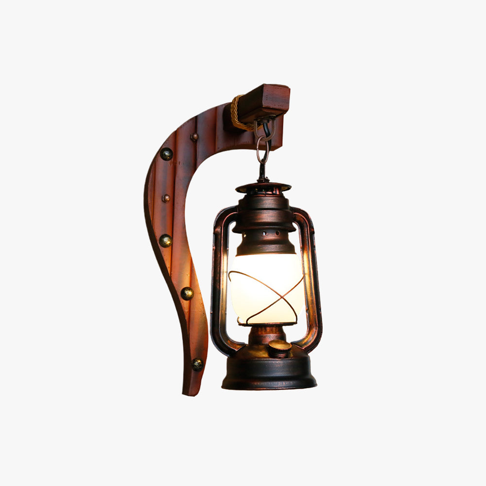 Epoch Vintage Industriale LED Metallo Legno Marrone Soggiorno/Camera da Letto