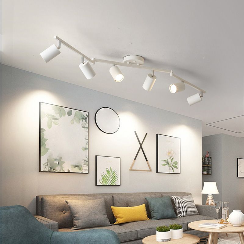 Arisha Moderno Cilindrico LED Semi Plafoniere Soggiorno