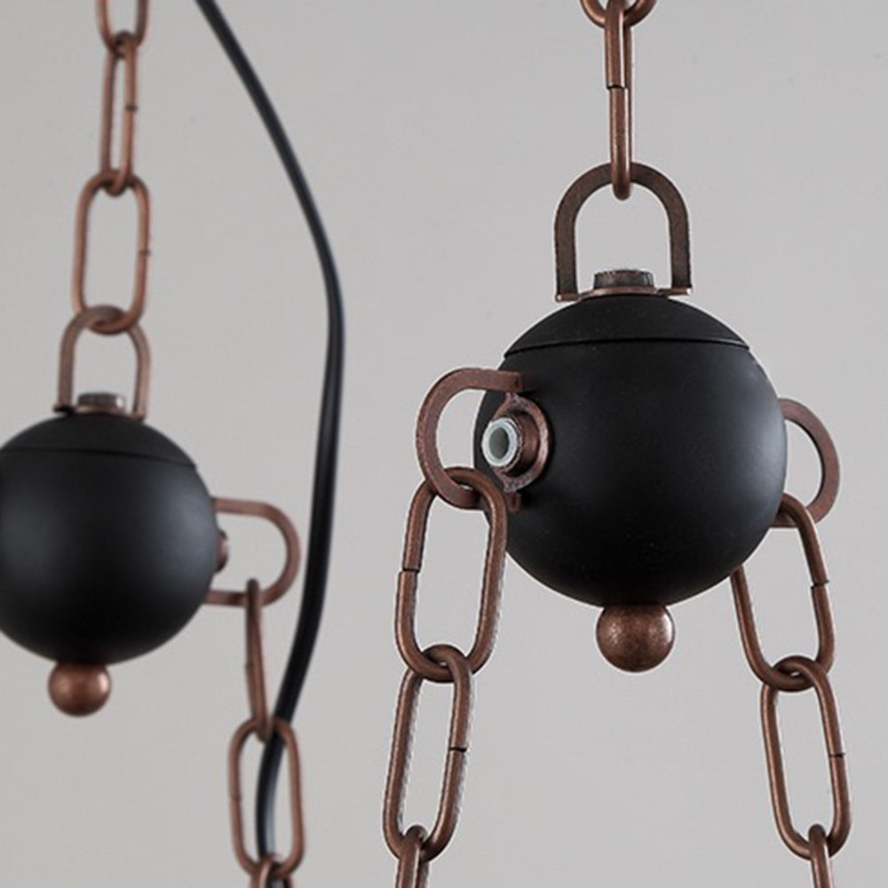 Epoch Lampade a Sospensione Retro Rettangolare Lanterna Metallo Legno
