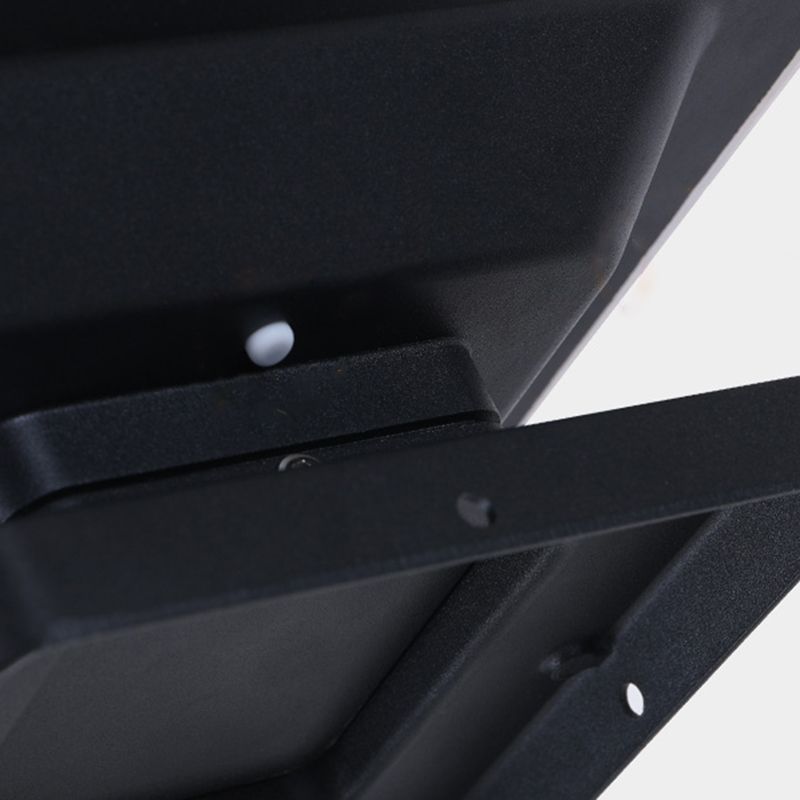 Ray Contemporaneo LED Rettangolare Metallo Acrilico Lampada da Esterno, Nero