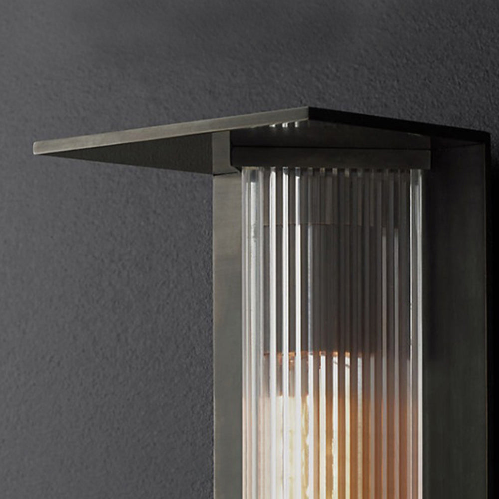 Ray Moderno Rettangolare Acrilico Applique da Esterno Balcone