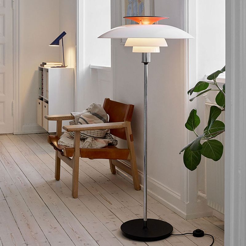 Mira Moderne Disco Volante LED Lampade da Terra Metallo/Acrilico