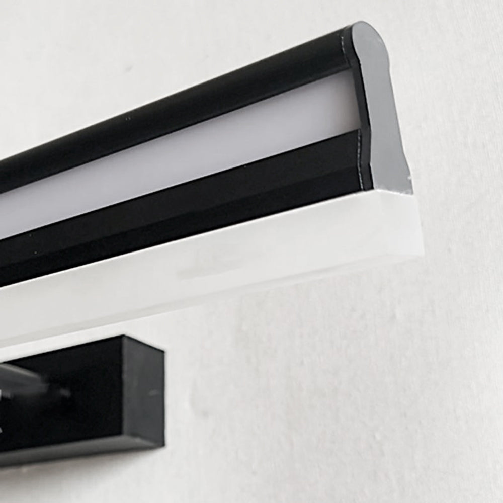 Arisha Moderno LED Urbano Applique Lineare Industriale Metallo Acrilico Nero Bagno