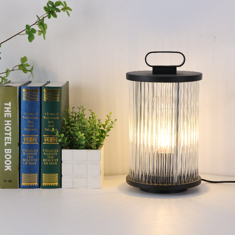 Arisha Moderna LED Lampada da Terra Metallo/Vetro Nero Giardino