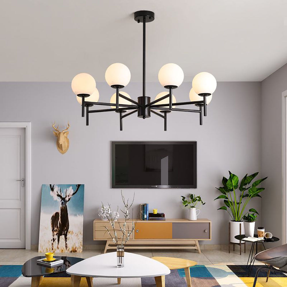 Silva Moderno Globo Bubble Metallo/Vetro Lampade a Sospensione Oro/Nero