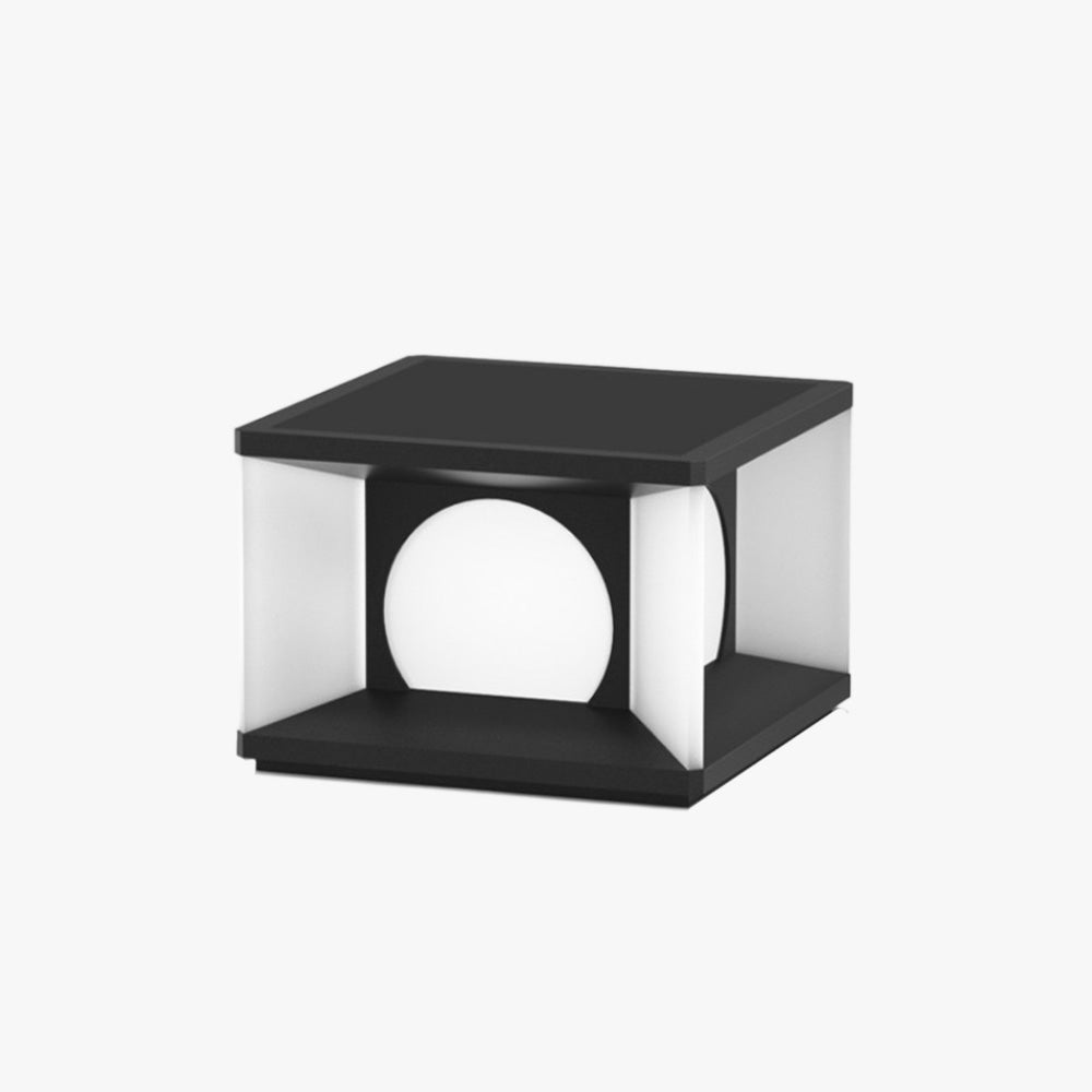 Ray Moderno LED Quadrato Metallo Lampade da Esterno Nero