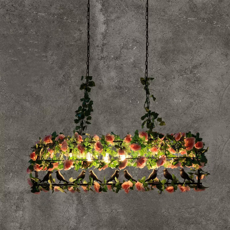 Silva Vintage Rustica Fioritura Metallo Lampade a Sospensione