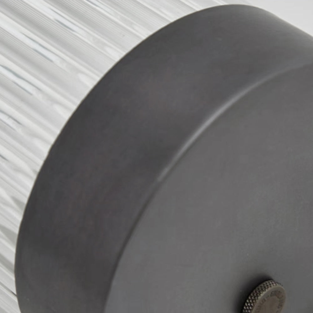 Ray Moderno Semi Cilindrico Metallo Vetro Applique da Esterno