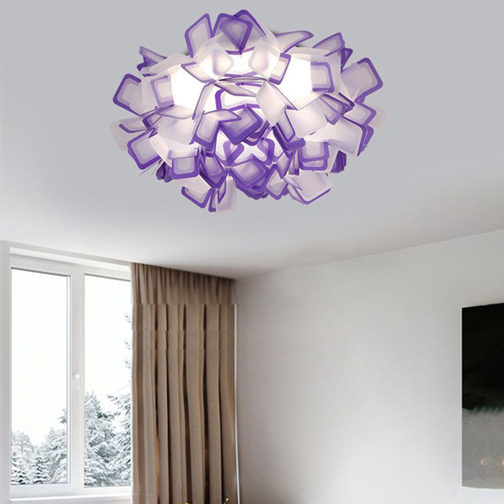 Valentina Arte Deco Fiore Acrilico Plafoniere Soggiorno