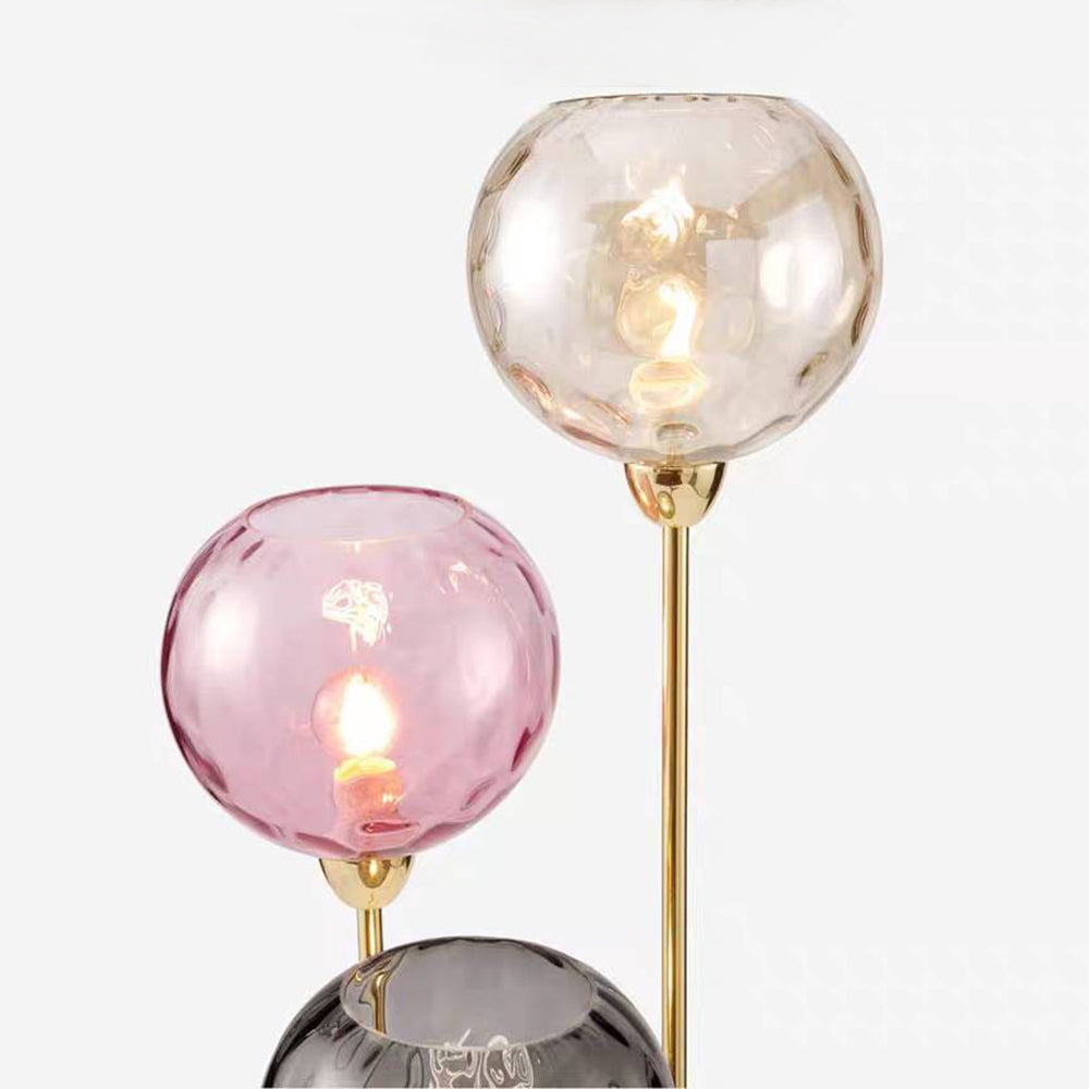 Valentina Designer Bubble Metallo Vetro Lampade da Terra