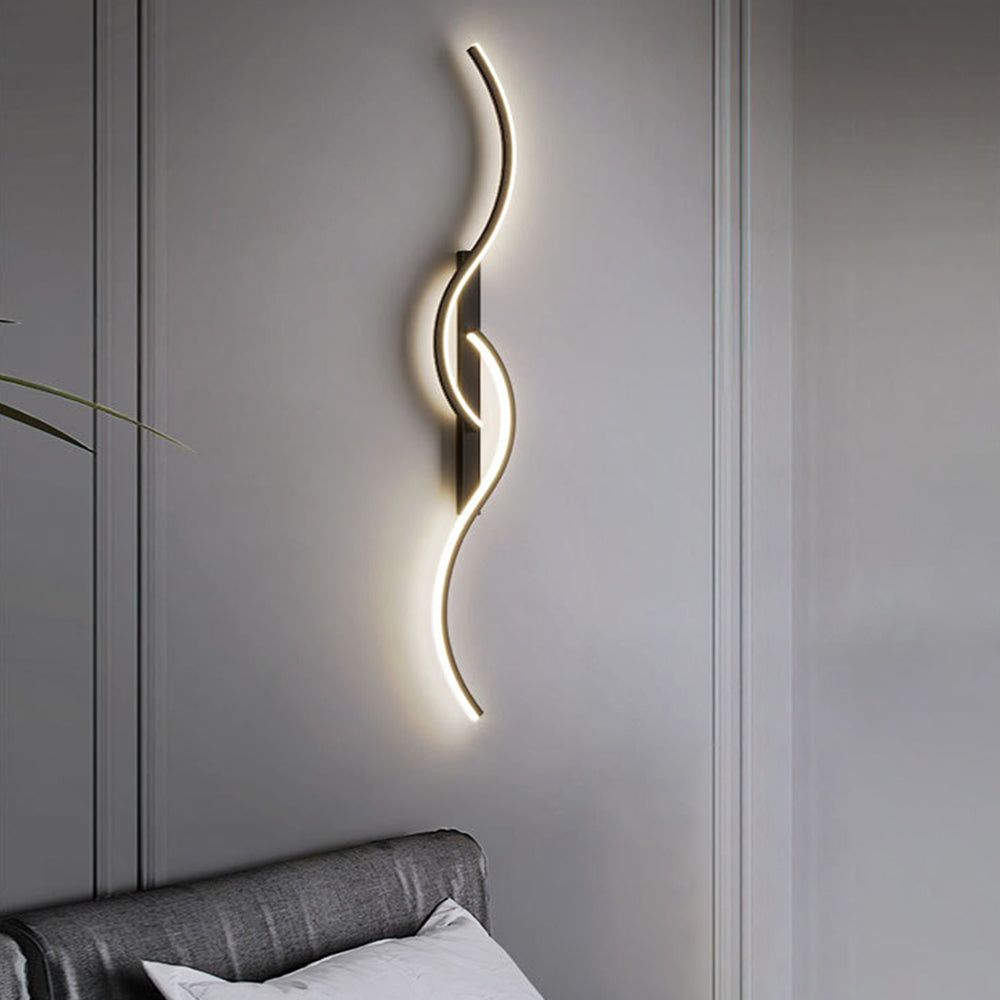 Arisha Moderno Lineare Onda Camera da Letto Applique