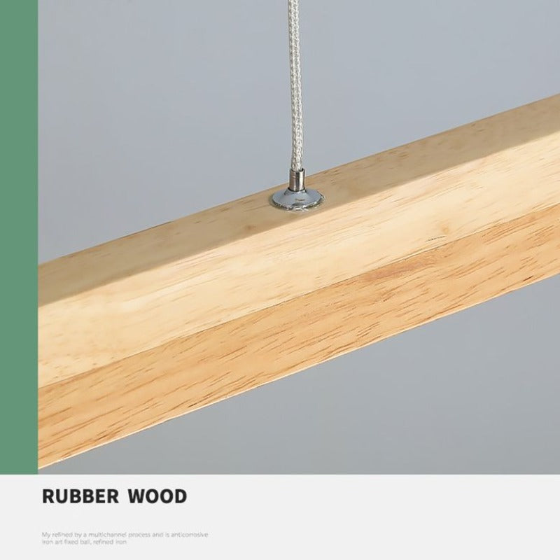 Muto Design Lineare Legno/Metallo Lampade a Sospensione Sala da Pranzo
