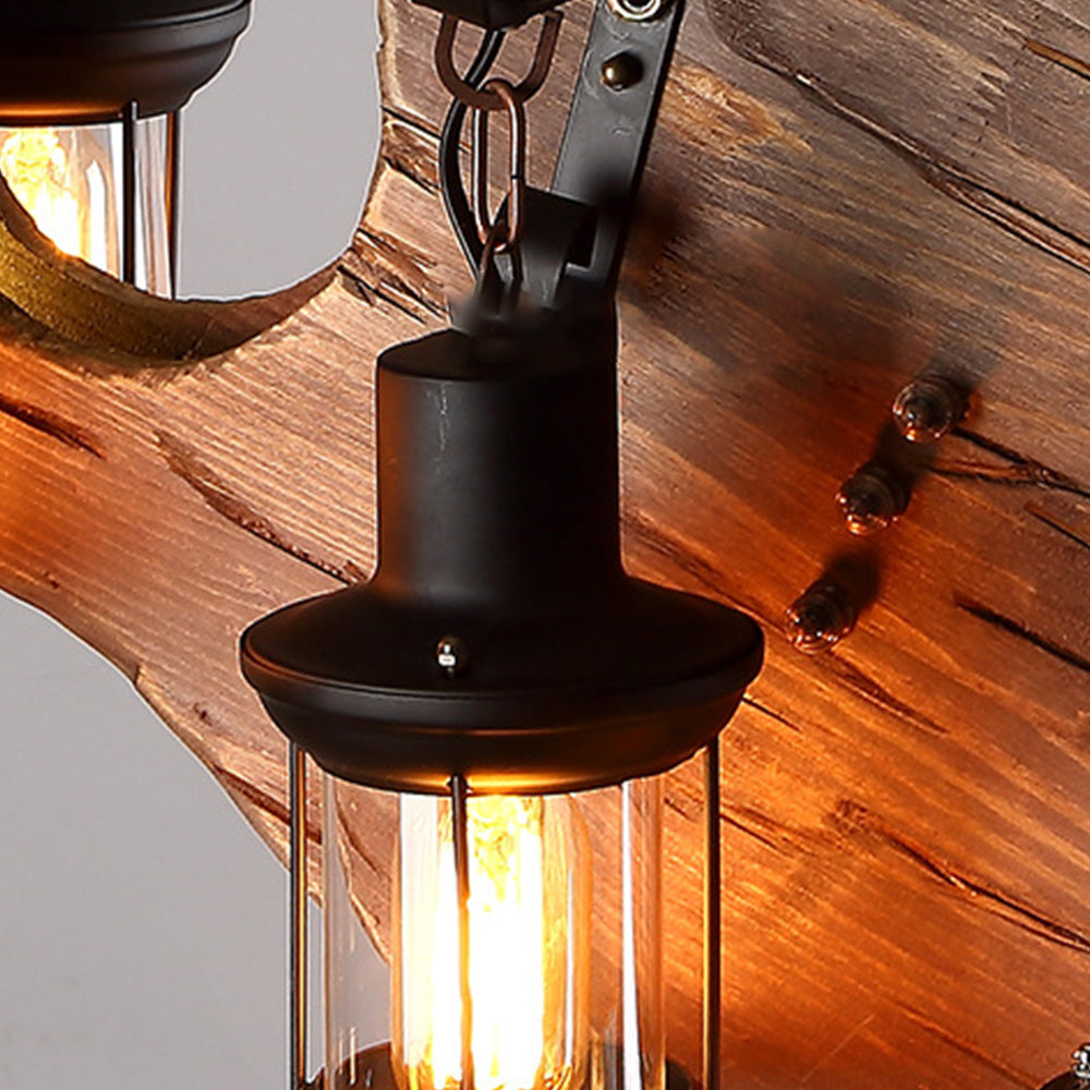 Epoch Chitarra Lampade a Sospensione Metallo/Legno Camera da Letto