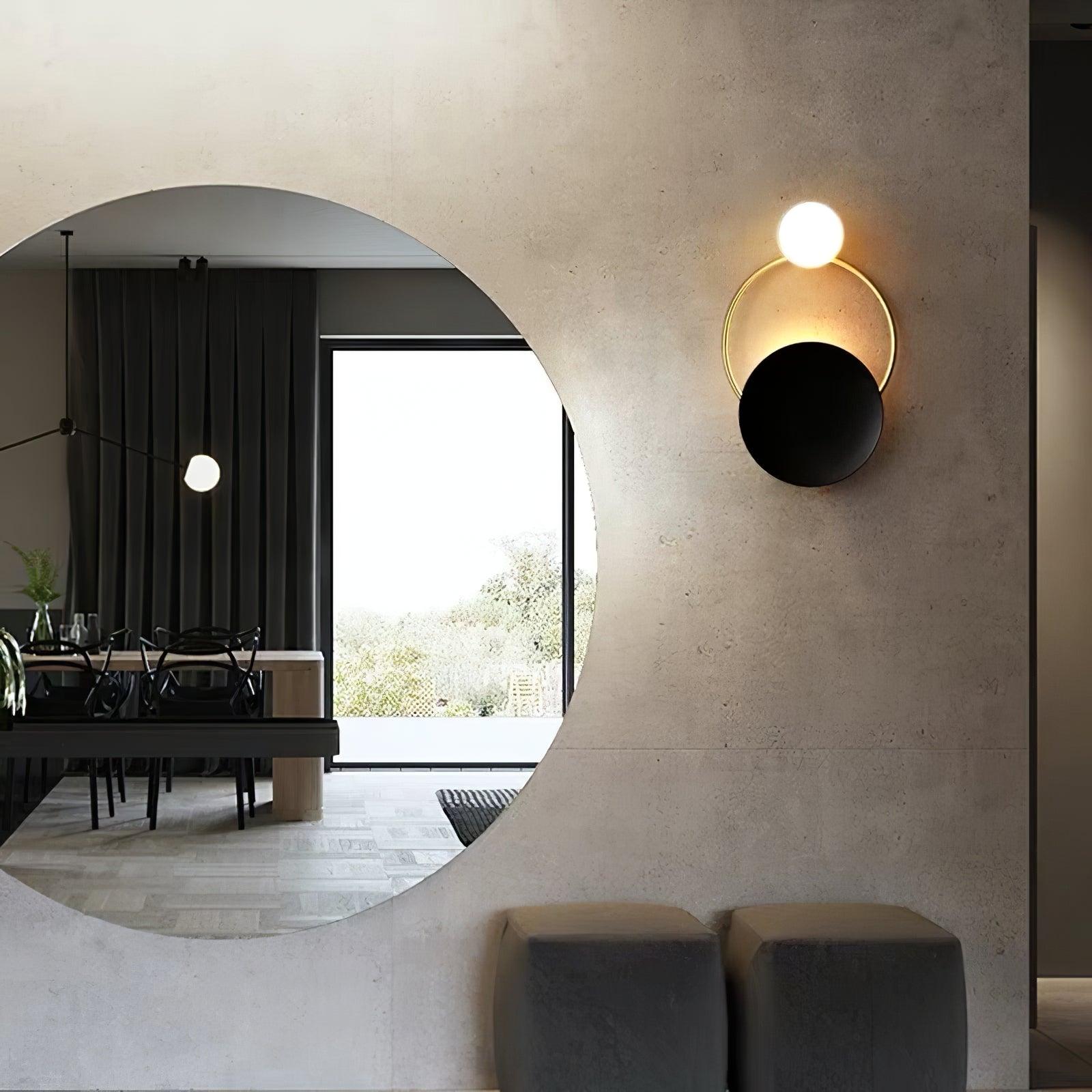 Arisha Moderno LED Triplo Anelli Metallo Vetro Applique