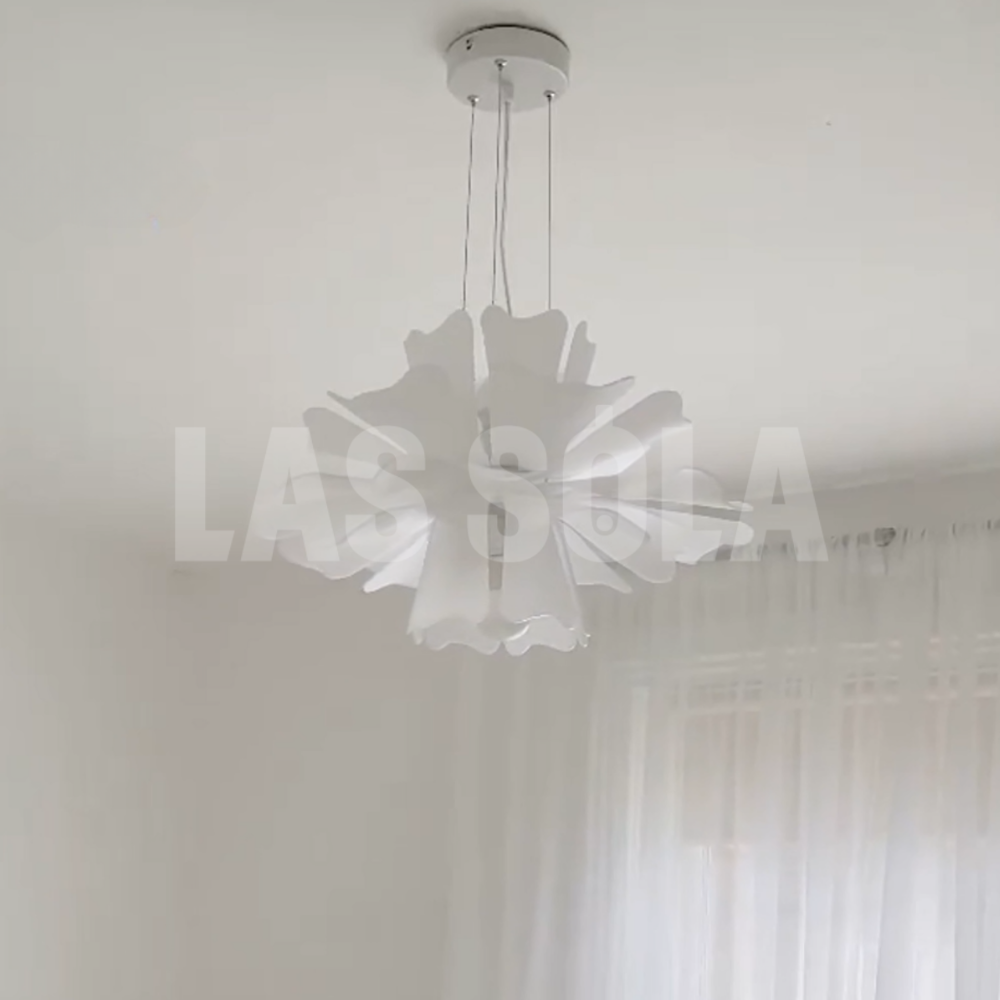 Bella Moderni LED Lampada a Sospensione Bianco Fiore Soggiorno/Camera da Letto Elegante