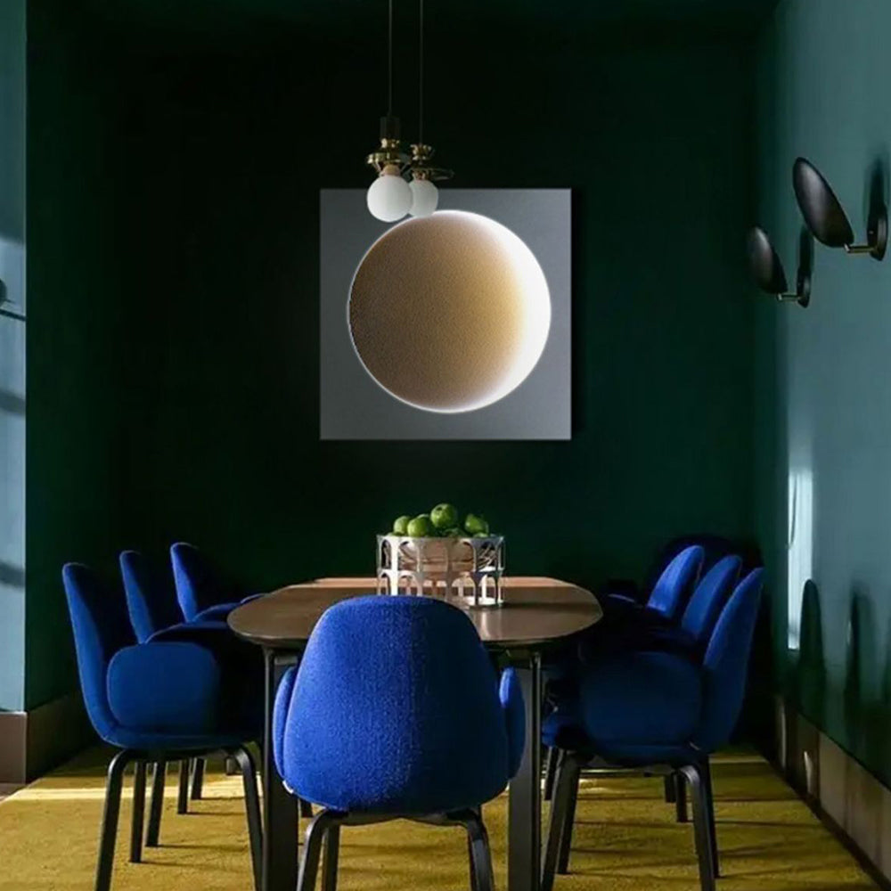Aria Design Moderna LED Appliquea Decorativo Metallo Luna Soggiorno/Camera da Letto