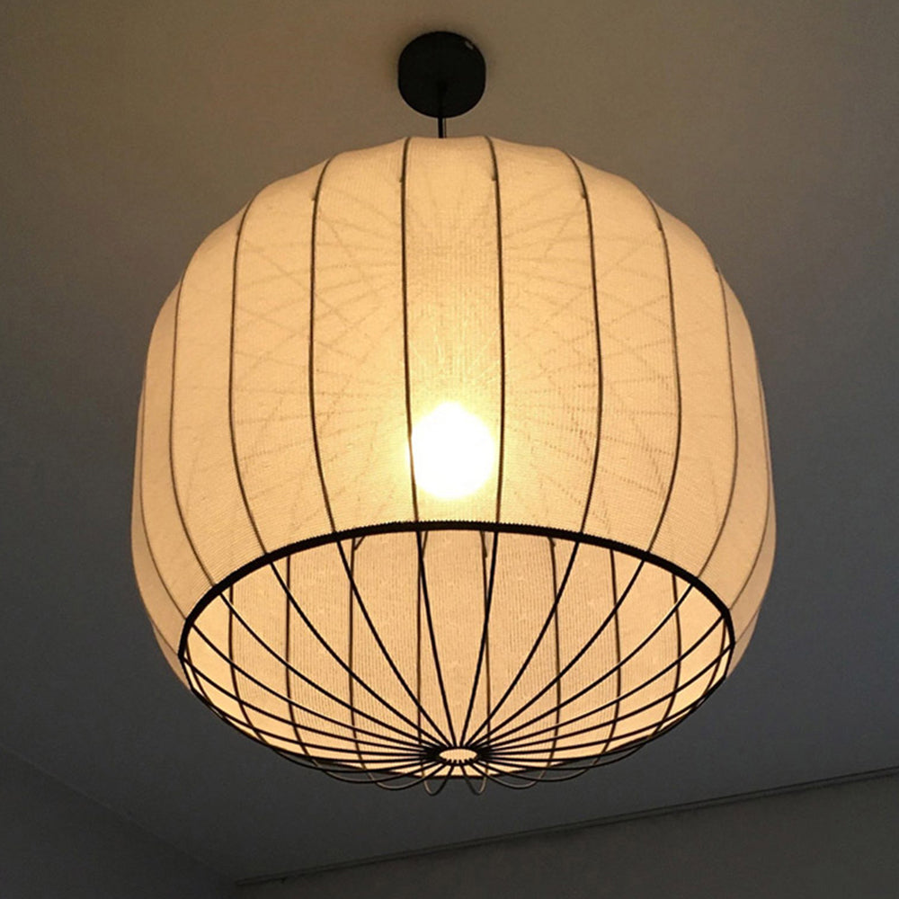 Ritta Vintage Metallo Tessuto Lampade a Sospensione Camera da Letto
