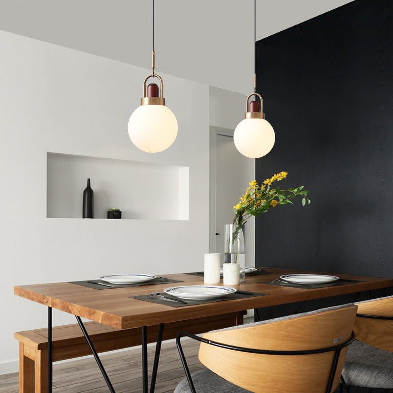 Valentina Moderno LED Lampade a Sospensione Metallo In Legno Vetro Camera da Letto