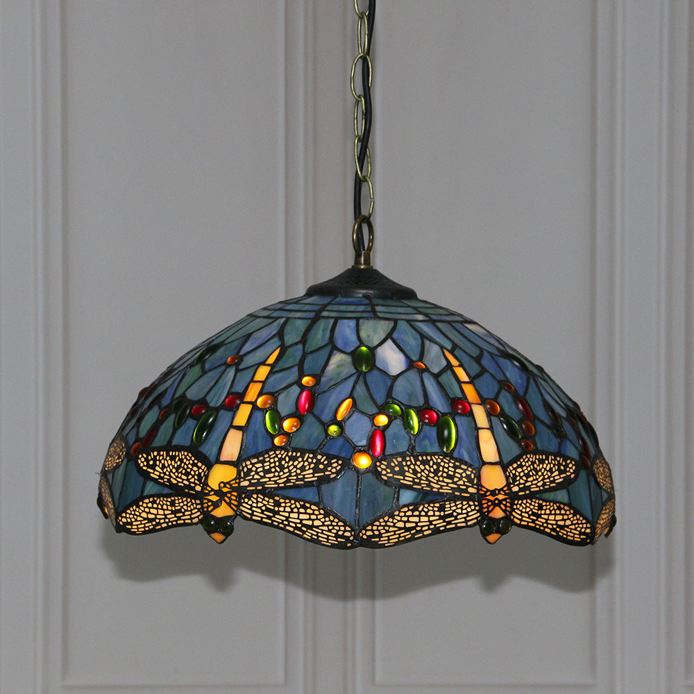 Tiffany Vintage Metallo/Vetro Sospensione Soggiorno/Ristorante