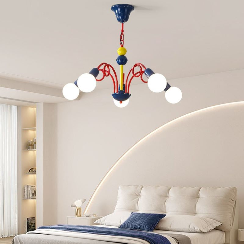 Valentina Moderno Metallo Lux Lampadario Multicolore Soggiorno/Sala da Pranzo