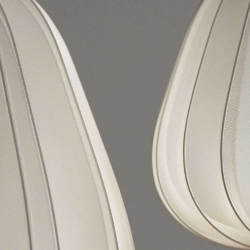 Ritta Moderne Metallo Tessuto Lampade a Sospensione Beige Grigio Soggiorno
