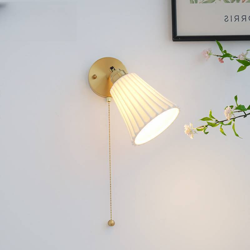 Arisha Moderno Tirare Cordone Metallo Ceramica Applique Camera da Letto