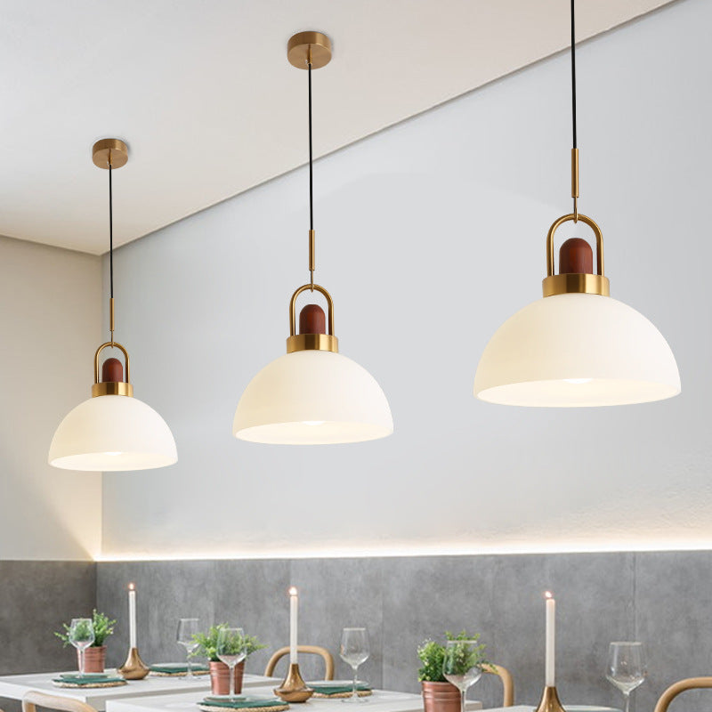 Valentina Moderno LED Lampade a Sospensione Metallo In Legno Vetro Camera da Letto