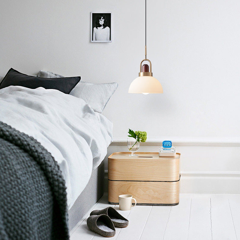 Valentina Moderno LED Lampade a Sospensione Metallo In Legno Vetro Camera da Letto
