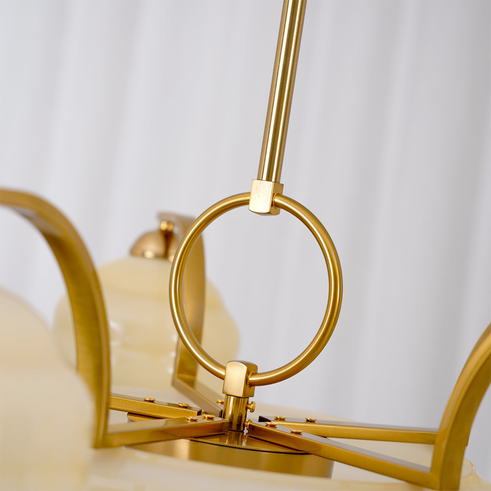 Valentina Lusso Lanpade a Sospensione Metallo Vetro Camera da Letto Soggiorno