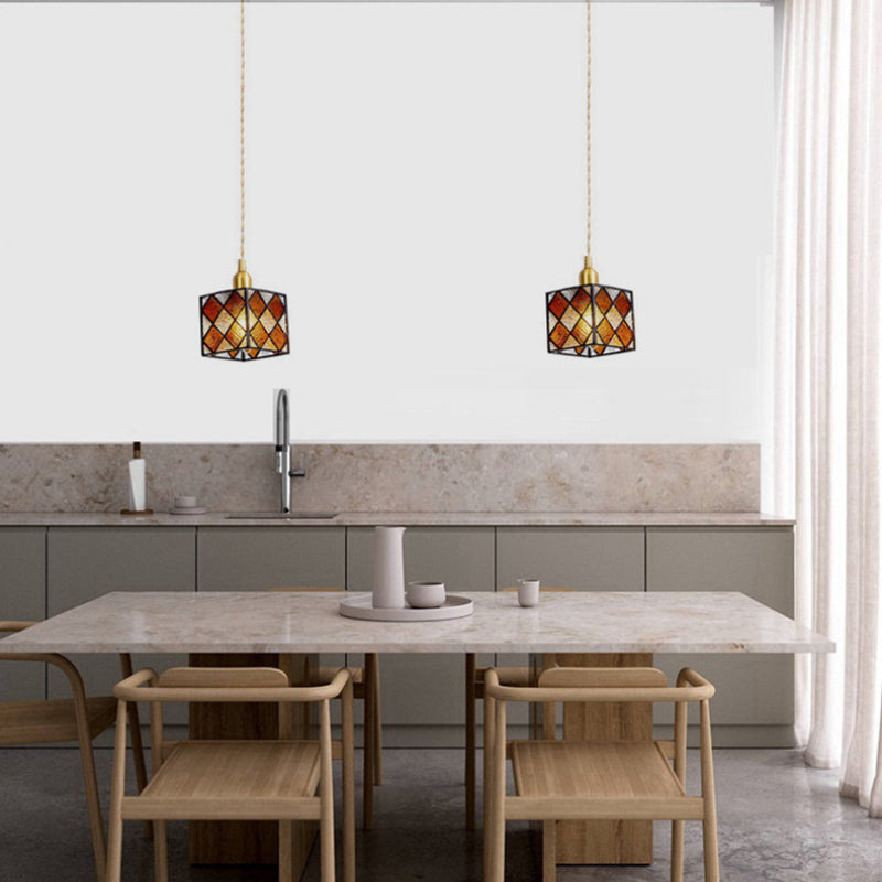 Valentina Retro LED Metallo Vetro Lampade a Sospensione Camera da Letto Sala da Pranzo