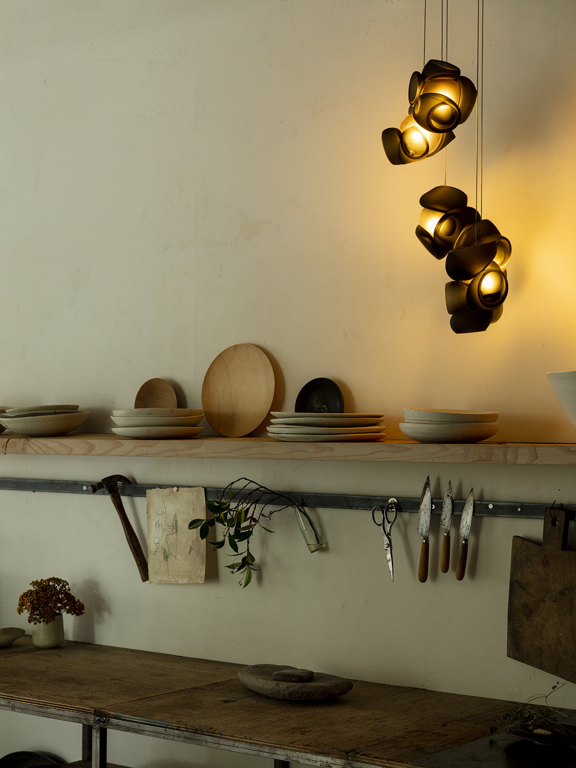 Ushaor Individual Creativity Glass Pendant Light - Lamp Copper