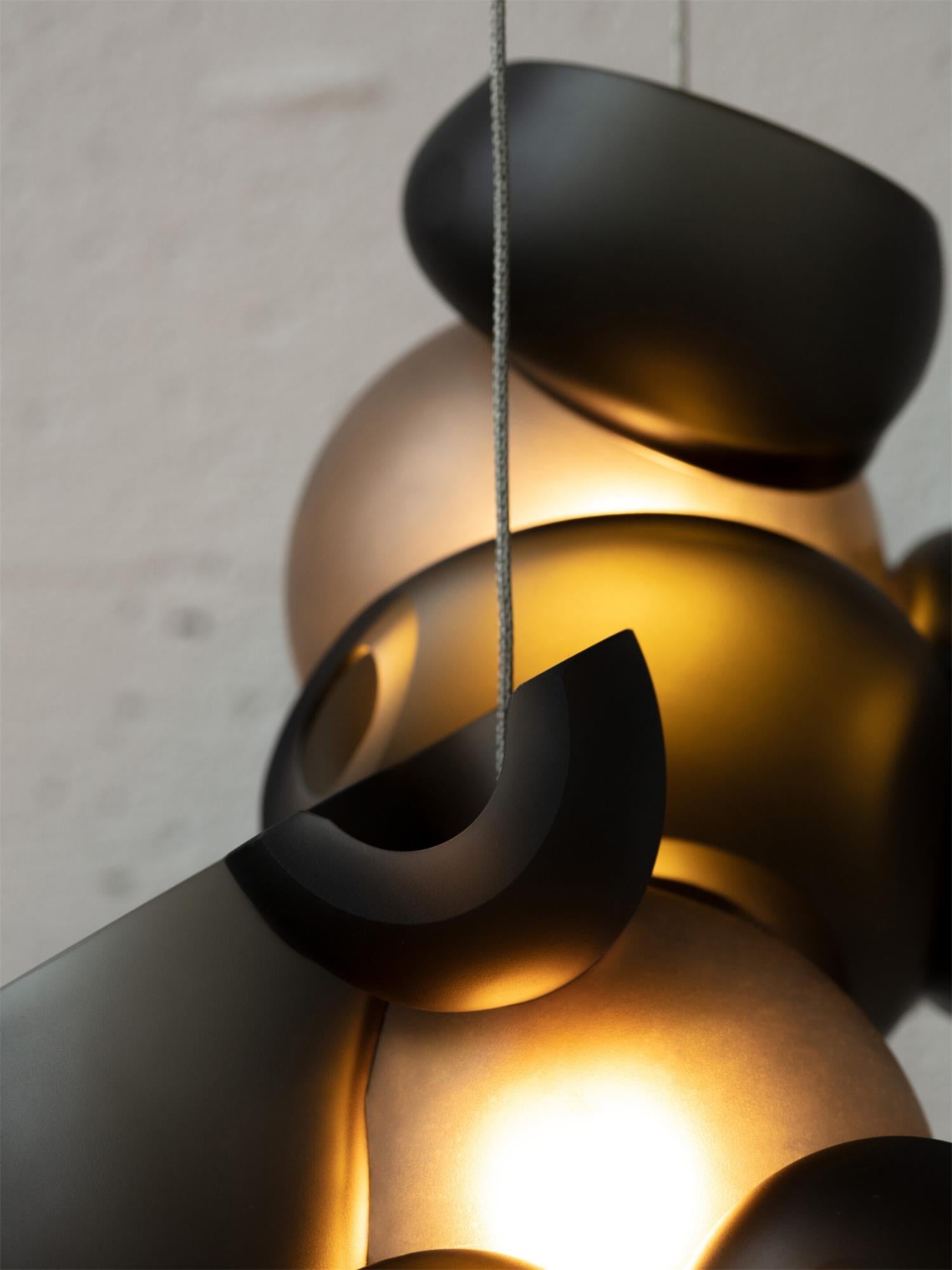 Ushaor Individual Creativity Glass Pendant Light - Lamp Copper