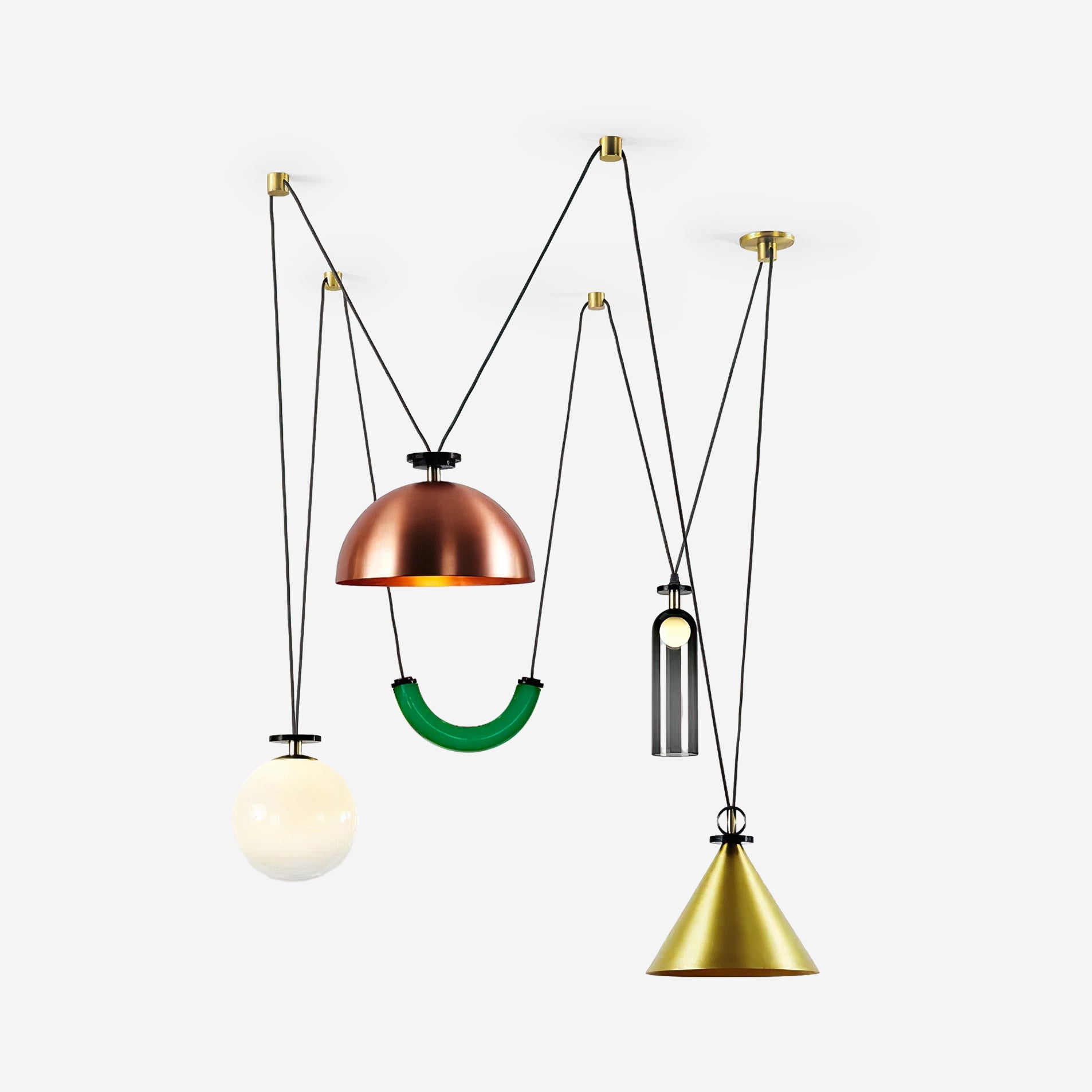 Geometric Shape Art Modern Chandelier - Blowlighting