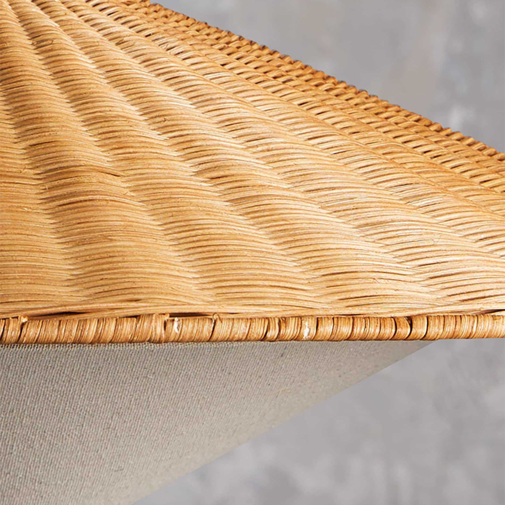 Ritta Tessuto a Mano Retro Lampade a Sospensione Rattan Camera da Letto