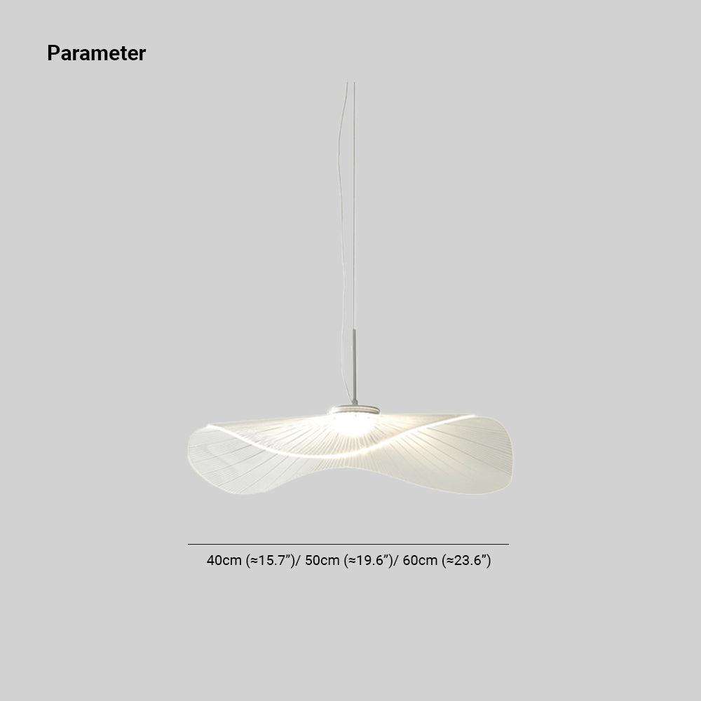 Arisha Lampada a Sospensione Forma Metallo Bianco Designer Lotus Foglia