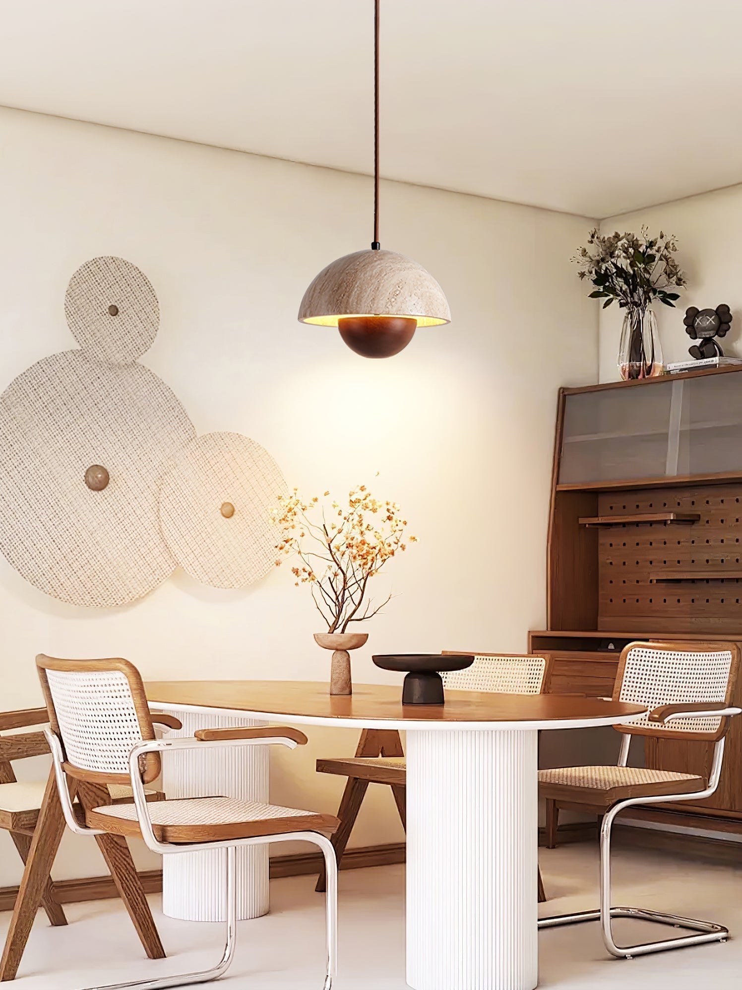 Ersile Travertine Pendant Light - Neutralighting