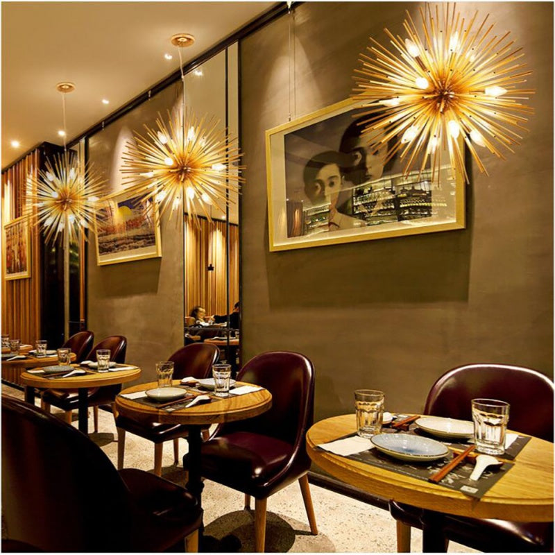 Arisha Moderno LED Lampadari Oro Metallo Sala da Pranzo/Soggiorno