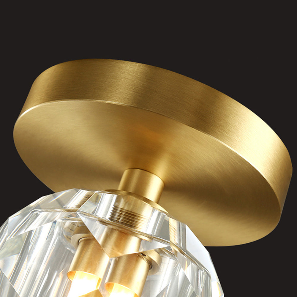 Kristy Classico LED Design Piccolo Diamante Lusso Plafoniere Metallo/Acrilico Ore Soggiorno/Camera da Letto