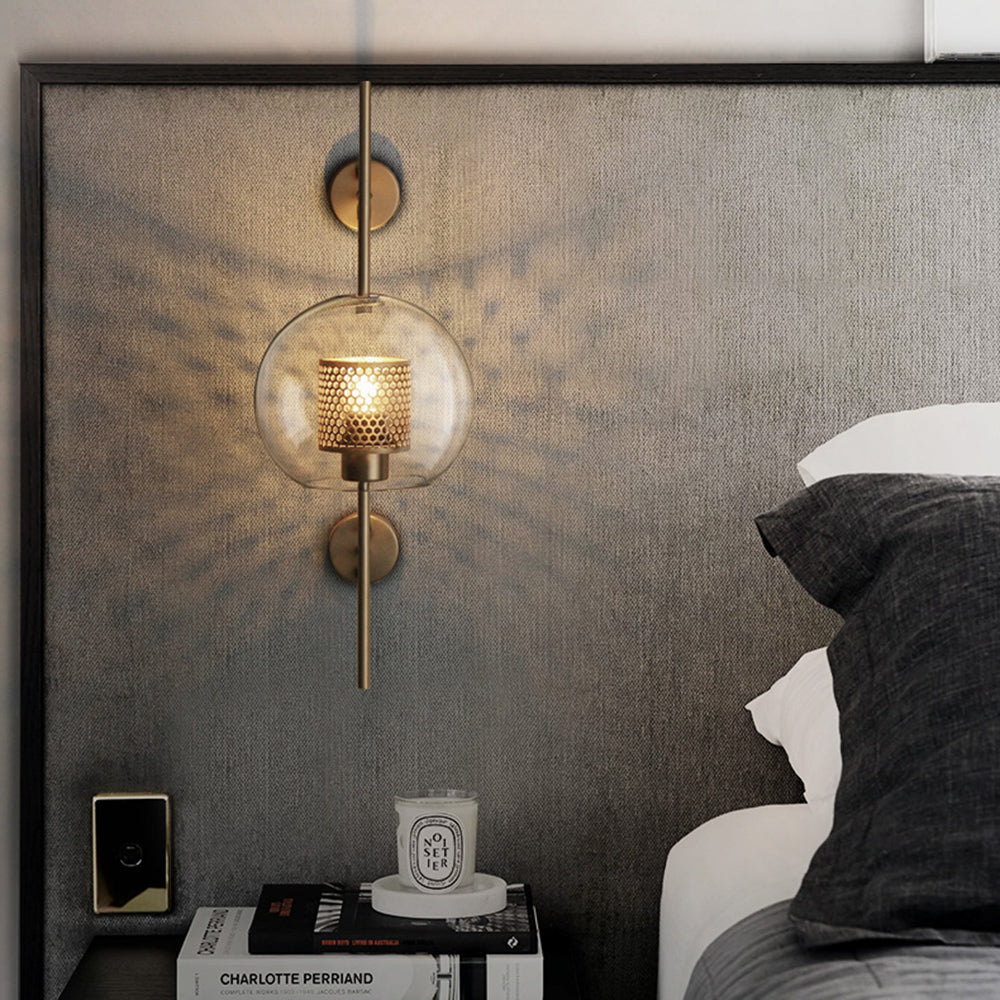 Arisha Industriale LED Applique Metallo/Vetro Argento/Oro Globale
