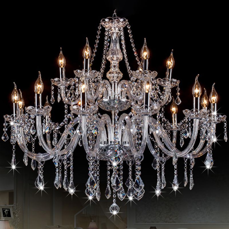 Silva Lusso Cristallo Candela Lampadari Soggiorno